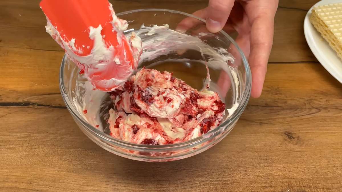 маскарпоне с малиной