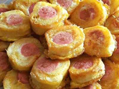 Вафельные рулетики