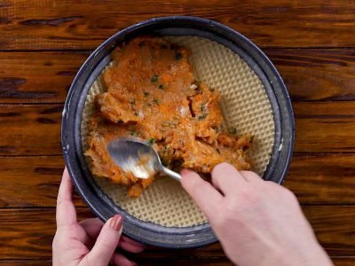 Вафельный торт из курицы