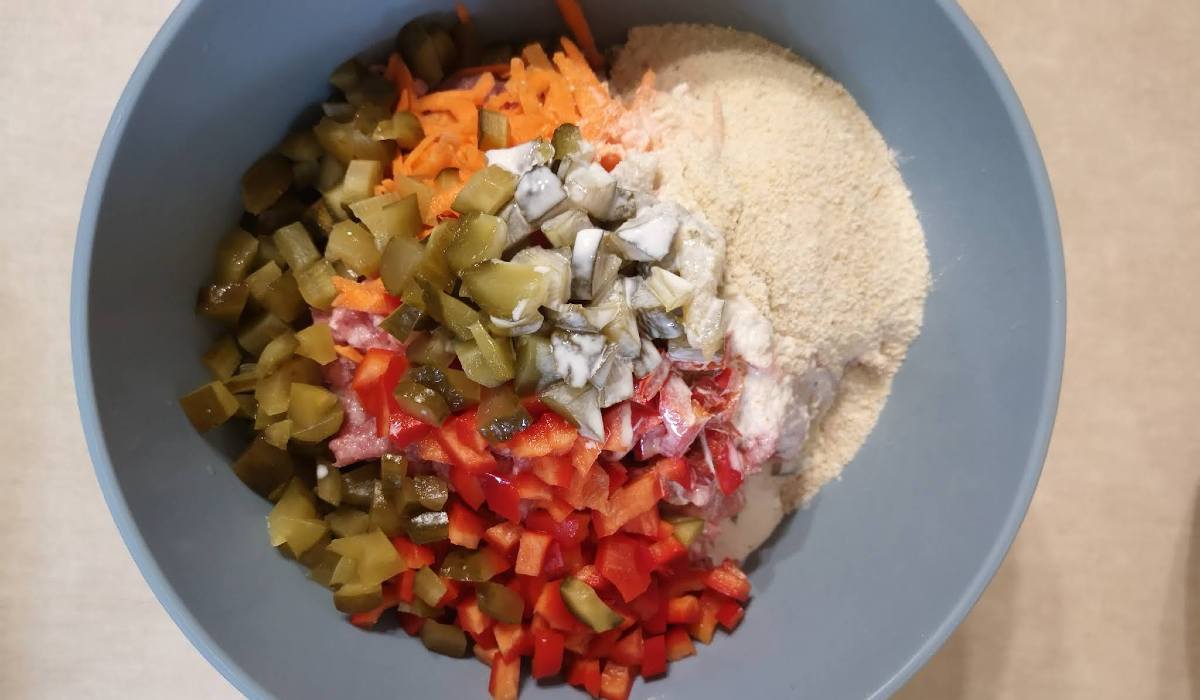 фарш с овощами