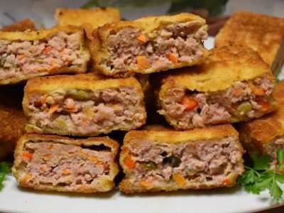 Вафли с фаршем