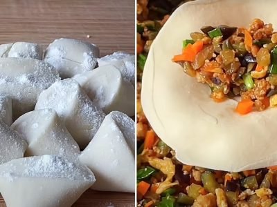 Вареники с баклажанами