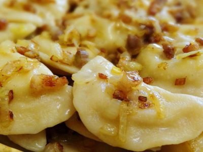 Вареники с капустой и грибами