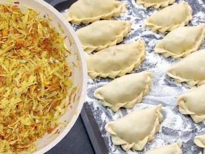 Постные вареники с капустой своими руками