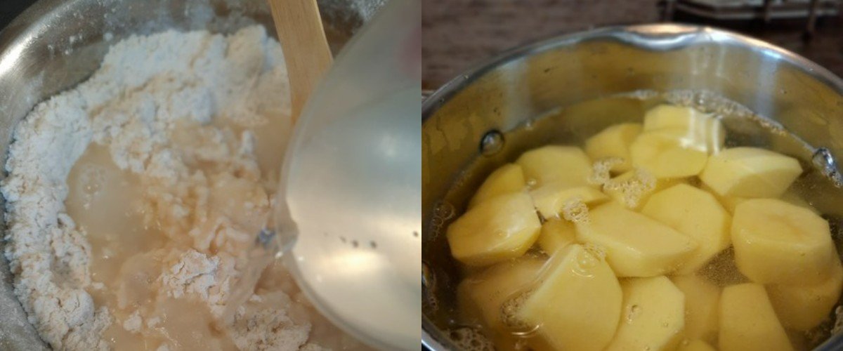 вареники с картошкой и грибами