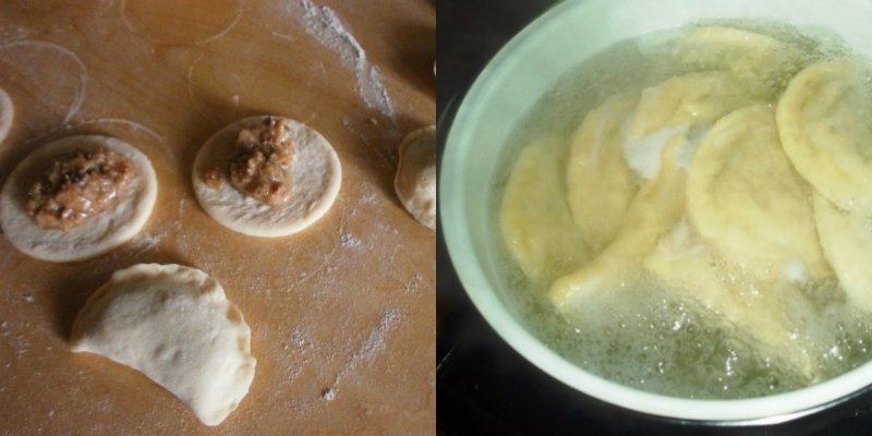 вареники с салом