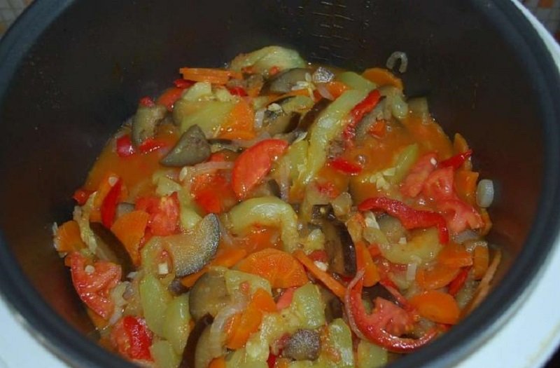 тушение овощей