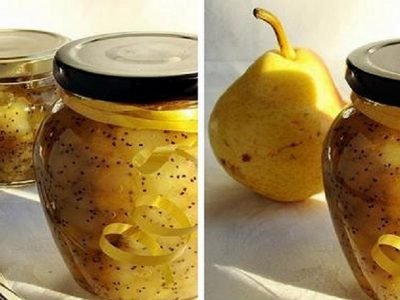 Варенье из груш с маком