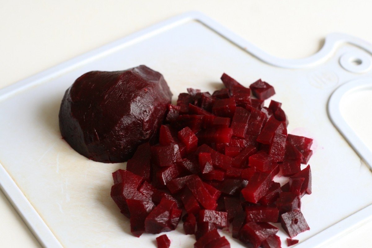 нарезанная свекла