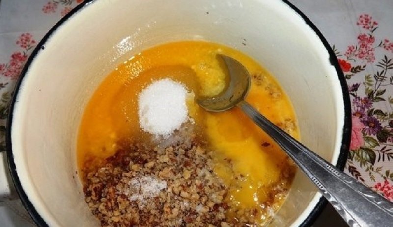 тесто с орехами