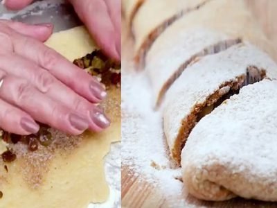 Вишневый штрудель с корицей