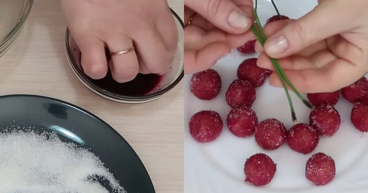 вишни из вафель