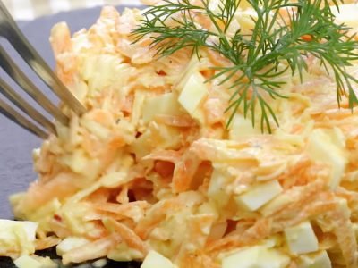 Вкусный салат из моркови