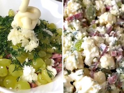 Вкусный салат с цветной капустой