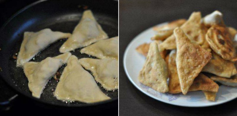 жареные пельмени