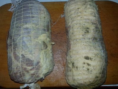 Вяленая свиная грудинка