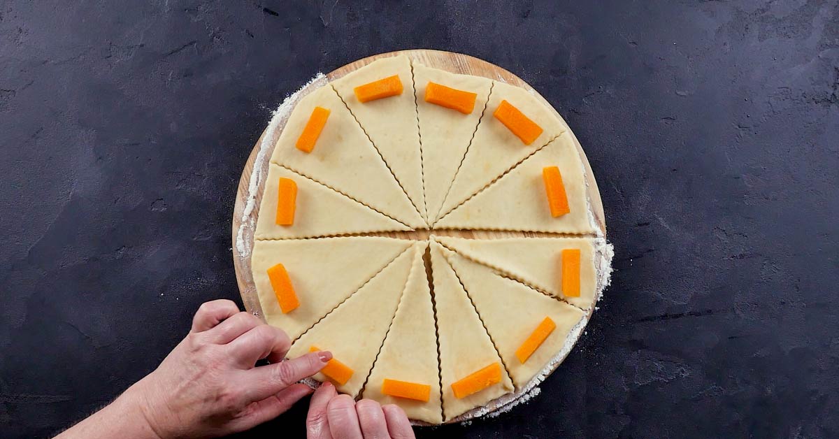 рогалики с запеченной тыквой