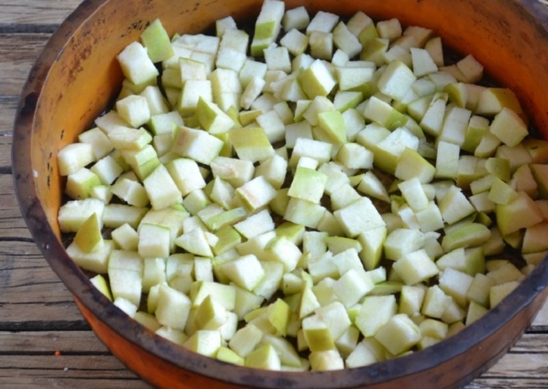 нарезка яблок