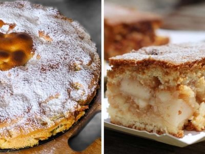 Яблочная шарлотка из 3 ингредиентов