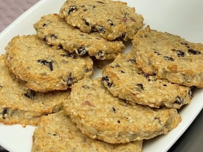 Яблочное печенье без сахара и муки в духовке