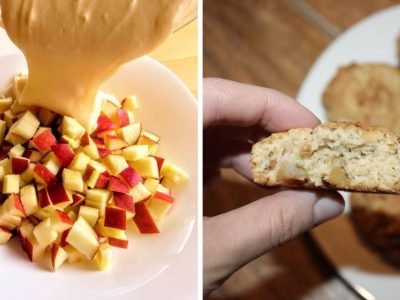 Яблочное печенье без яиц, сахара и белой муки