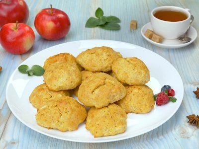 Яблочное печенье с корицей в духовке