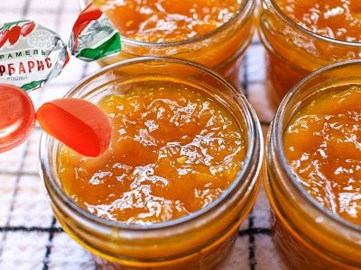 Яблочное варенье с конфетами «Барбарис»