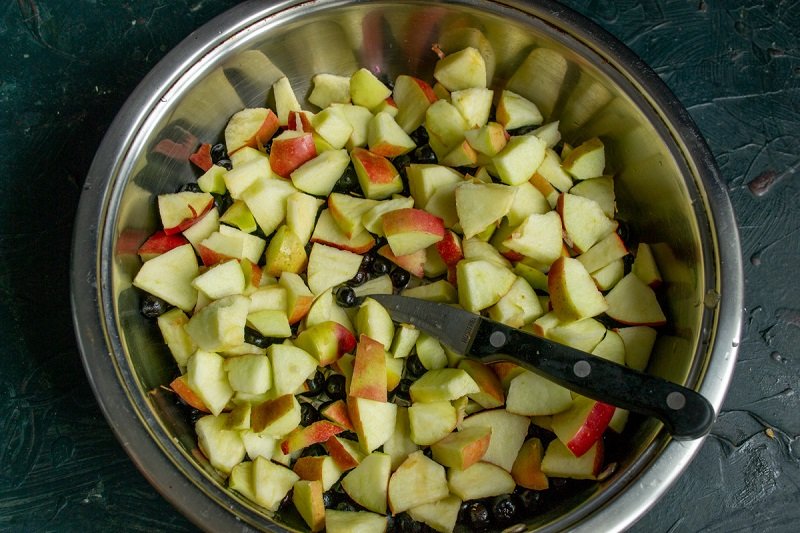 нарезка яблок