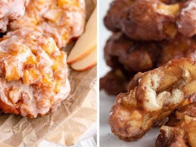 Яблочные фриттеры: пончики по-американски