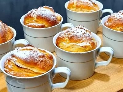 Яблочные кексы в кружке