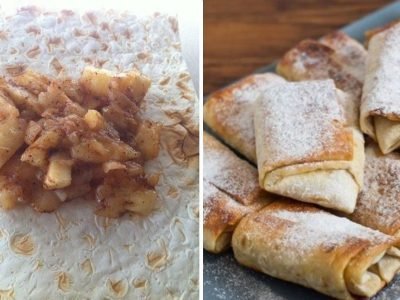 Яблочные пирожки из лаваша