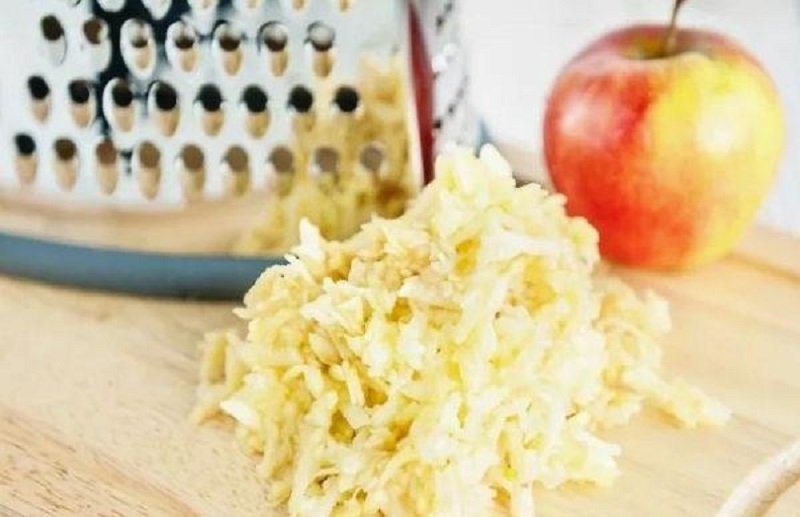перетертые яблоки