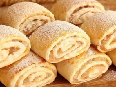 Яблочные рулетики