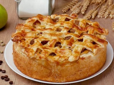 Яблочный чизкейк