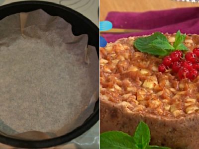 Яблочный десерт без выпечки