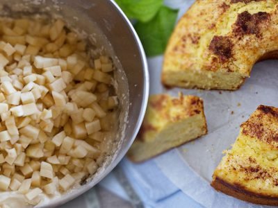 Яблочный пирог на сметане