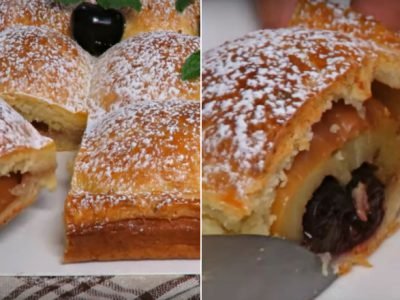 Яблочный пирог на творожном тесте