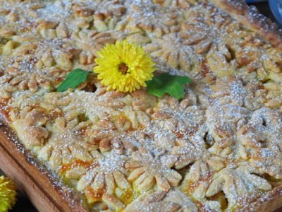 Яблочный пирог с песочным тестом