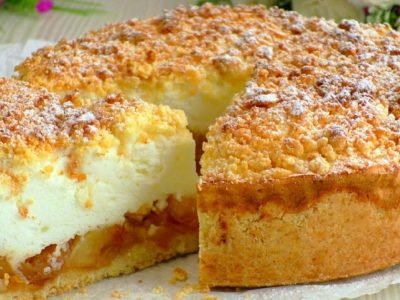 Яблочный пирог с суфле