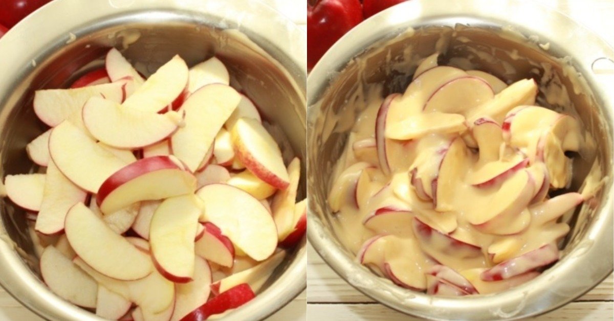 пирог с яблоками