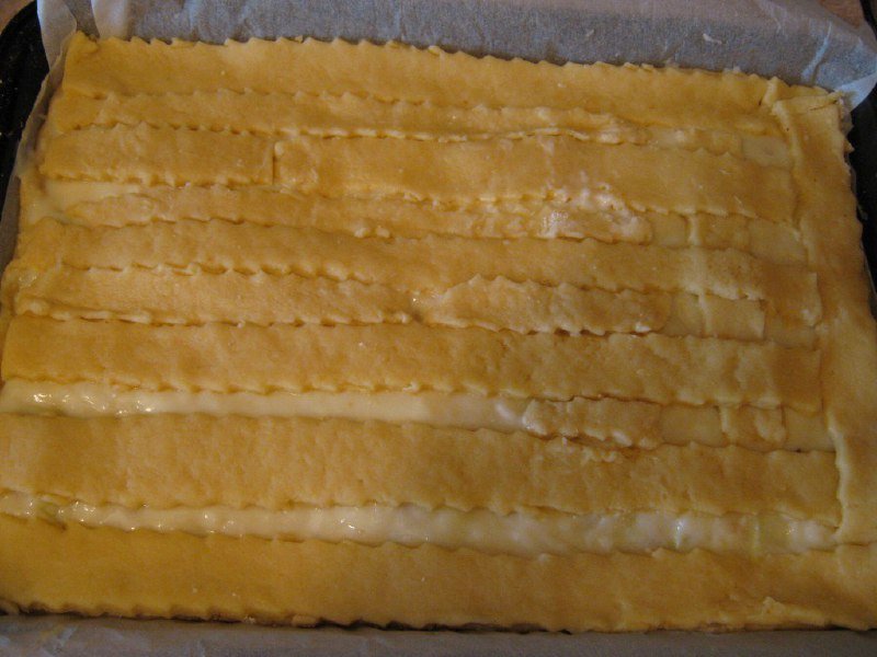 яблочный пирог с заварным кремом