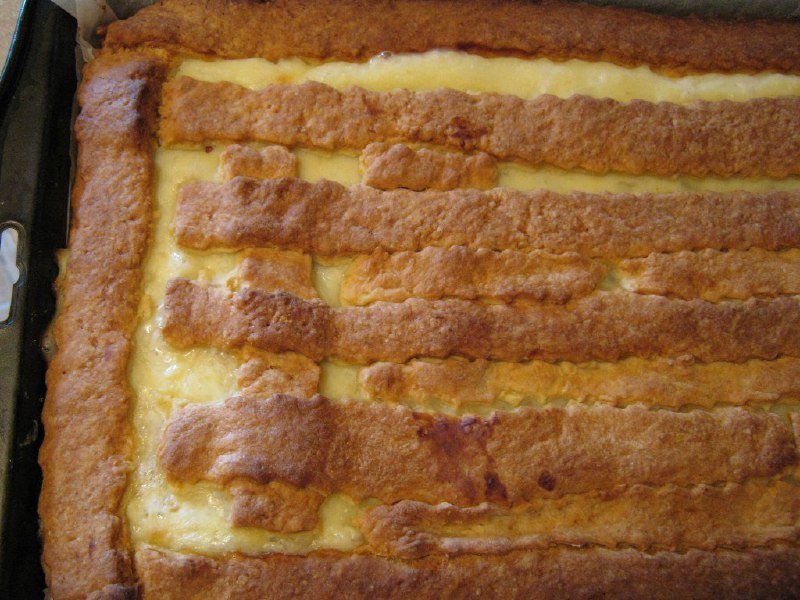 яблочный пирог с заварным кремом