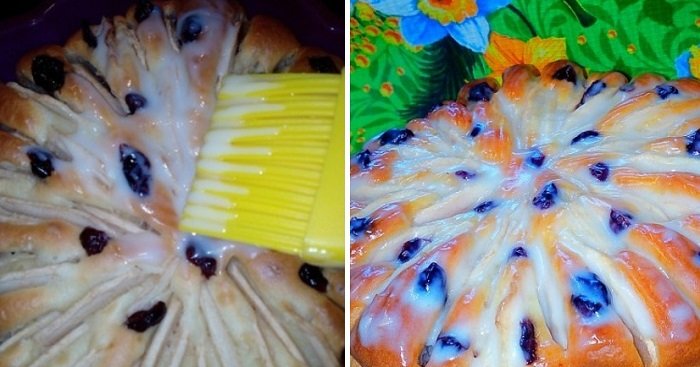 пирог с яблоками и клюквой