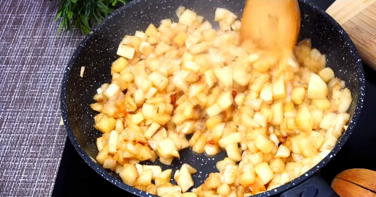 карамелизированные яблоки