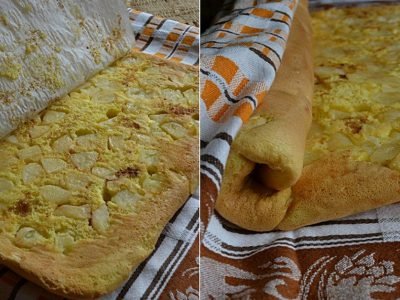 Яблочный рулет