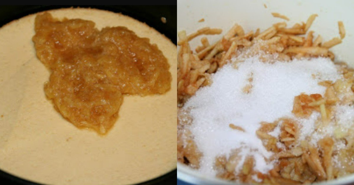 яблочный торт на белом вине