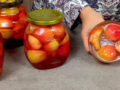 Яблоки в желе на зиму