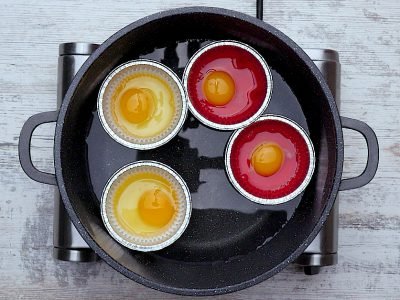 Яичница с помидорами