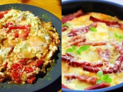 Яичница с сыром