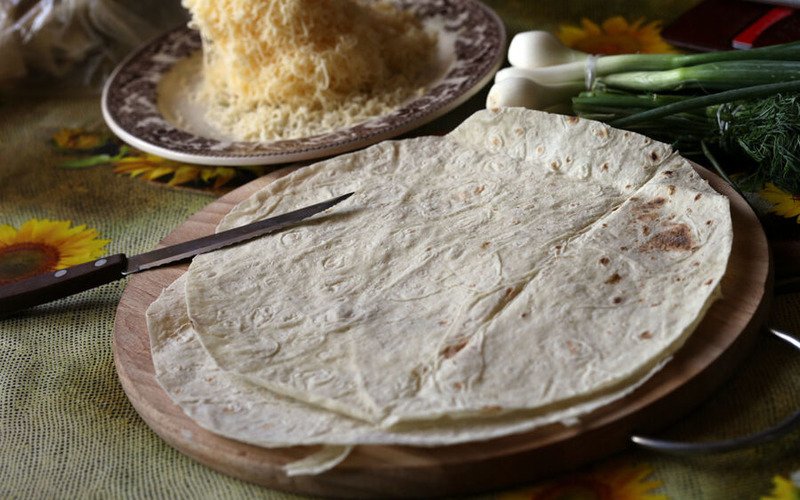 яичница в лаваше